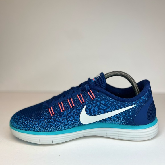 Nike Free RN Distance Womens Size 9M Coastal Blue/White 827116-401 Superb Clean - Picture 7 of 16